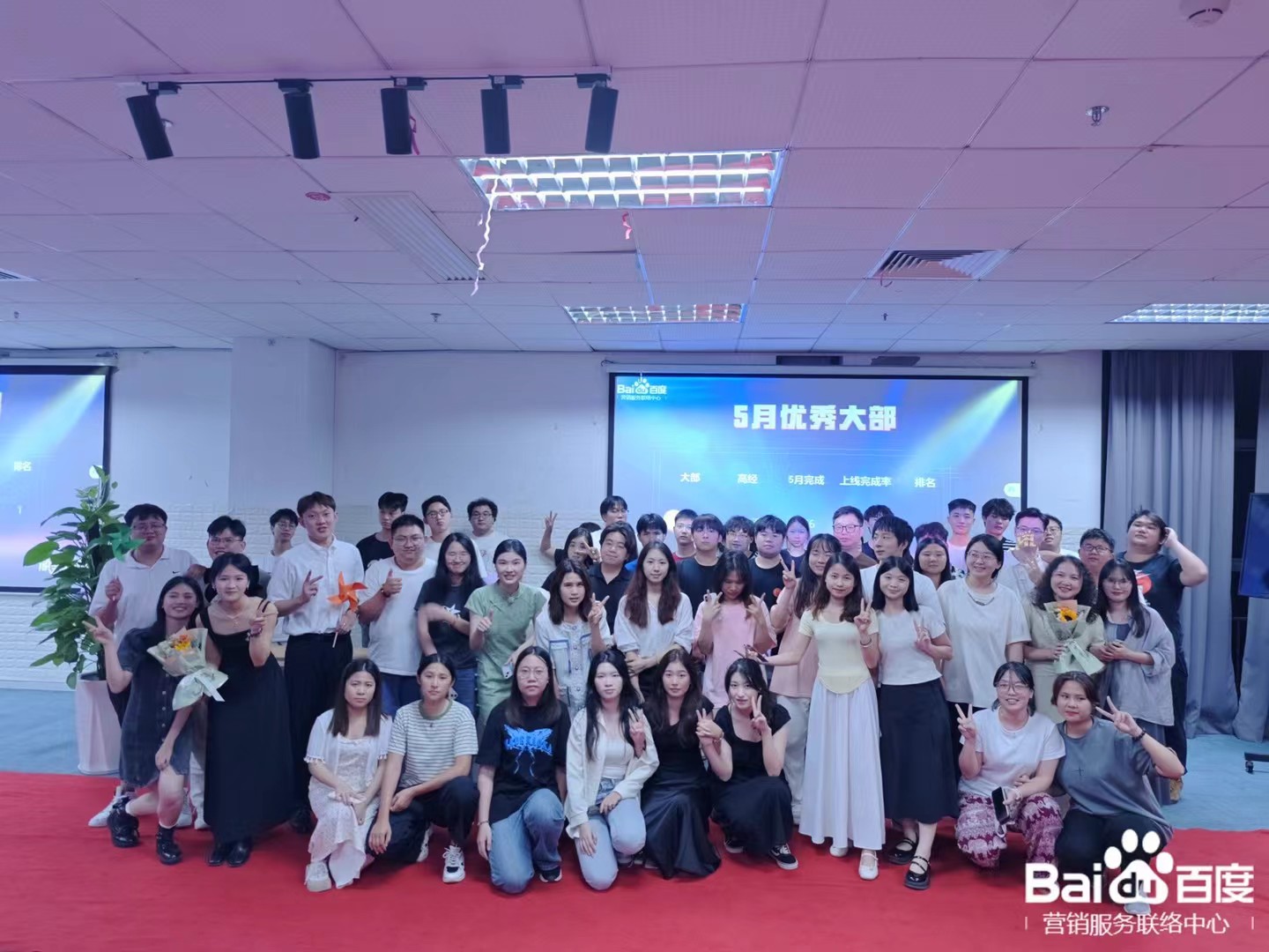 百度推广优秀销售团队实拍照